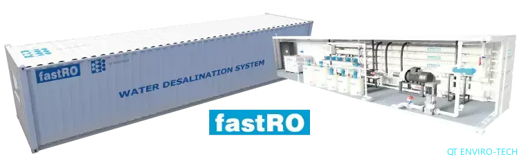 Save 50% on Construction Time! The Containerized fastRO-BWC Brackish Water Desalination System – Plug and Play!