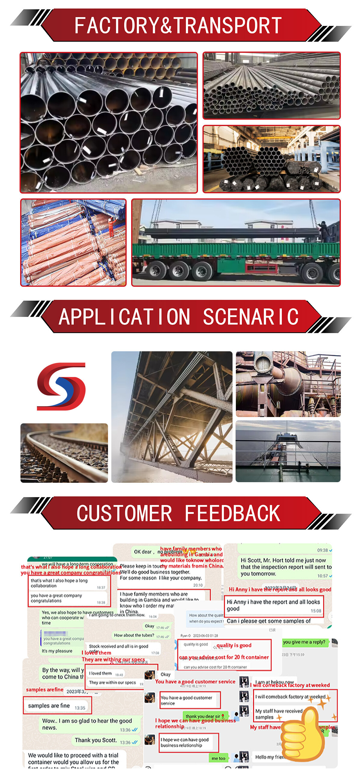 ASTM A36 A53 A192 Q235 Q2358 1045 4130 Sch40 10mm 60mm Carbon Steel Pipe for Oil and Gas Pipeline Construction