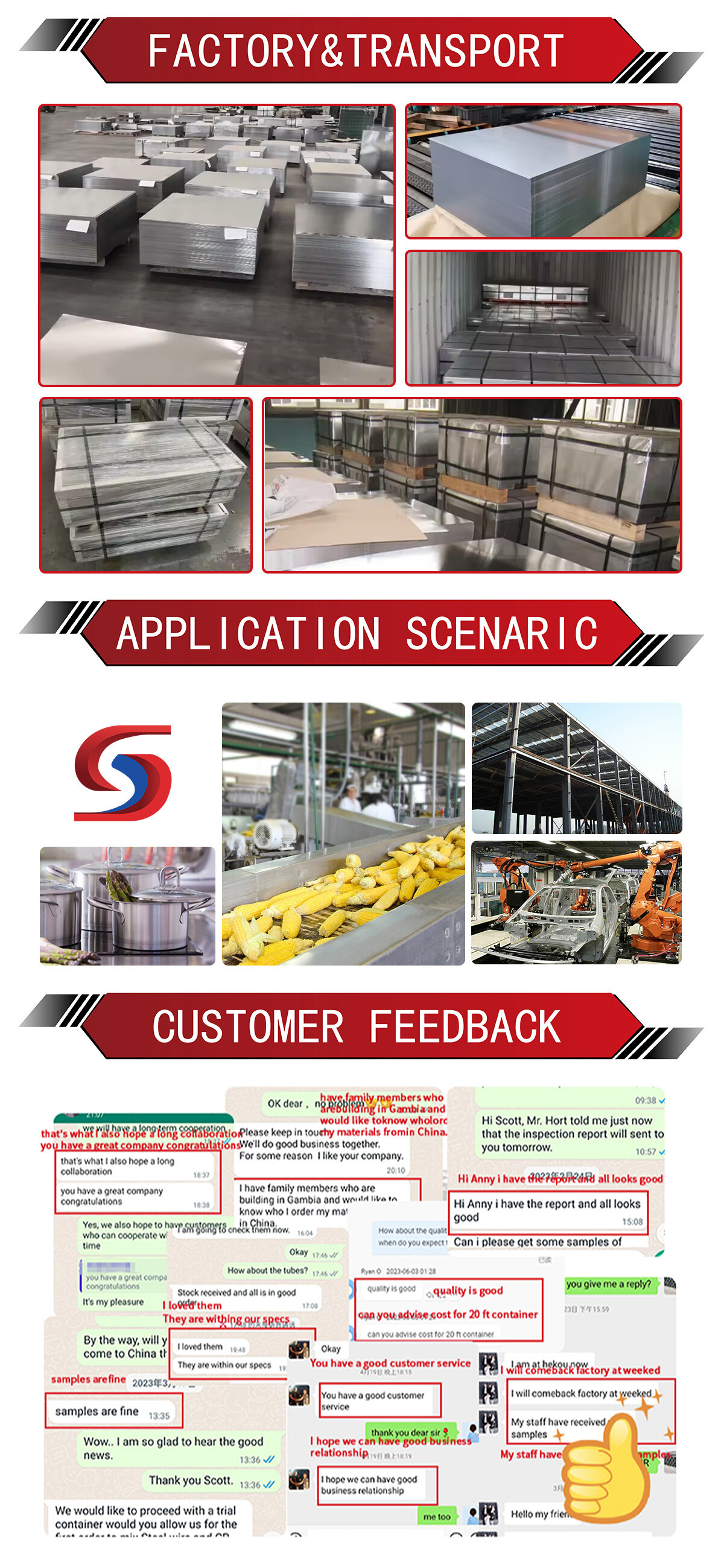 High Quality Food Packaging T Level Spte Thickness Tinplate Tin Steel Plate