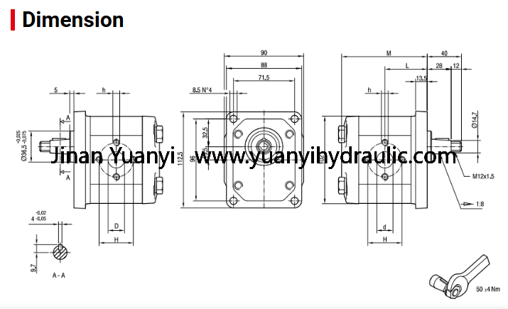 Marzocchi GHP2 Series Hydraulic Gear Pump,GHP2 Hydraulic Oil Pumps