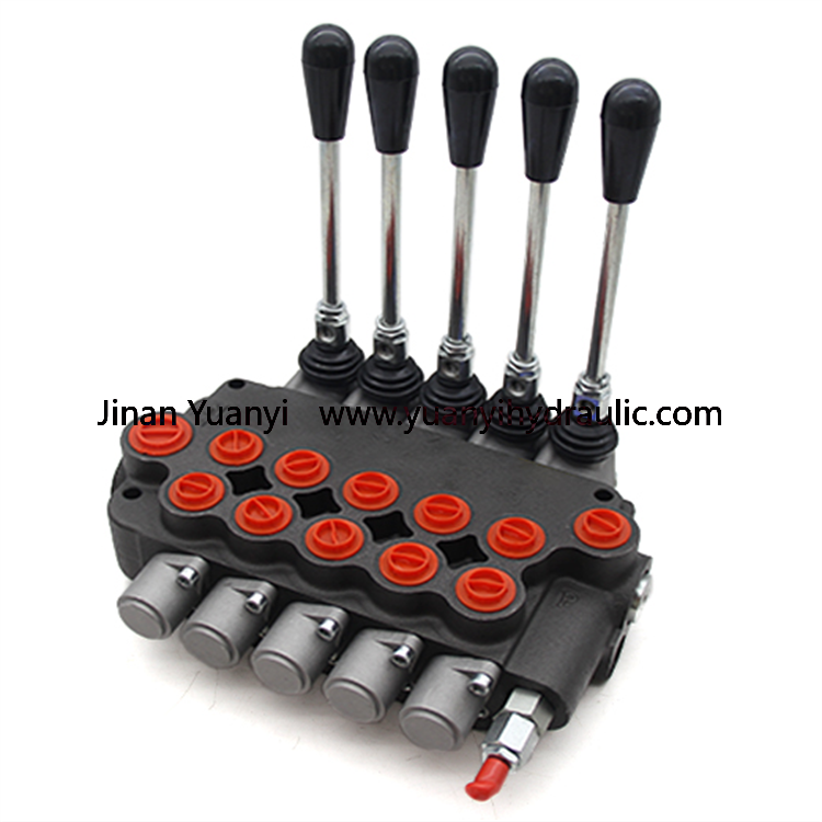 CDB15 Direction 80LPM 250Bar 8-Spools Manual Flow Control Hydraulic Valve
