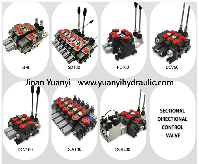 DCV100.png CDB15 Direction 80LPM 250Bar 8-Spools Manual Flow Control Hydraulic Valve