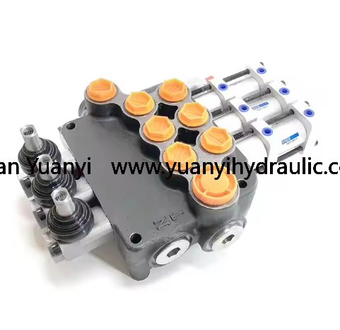 P80 1.png 3 Spool Monoblock Directional Hydraulic Valves