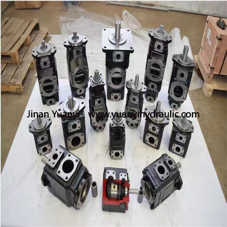 Parker T6CC Vane Pump,Vickers T6c T6cc T6DC T6d T6e Hydraulic Bomba T6DC Tandem Hydraulic Vane Pump