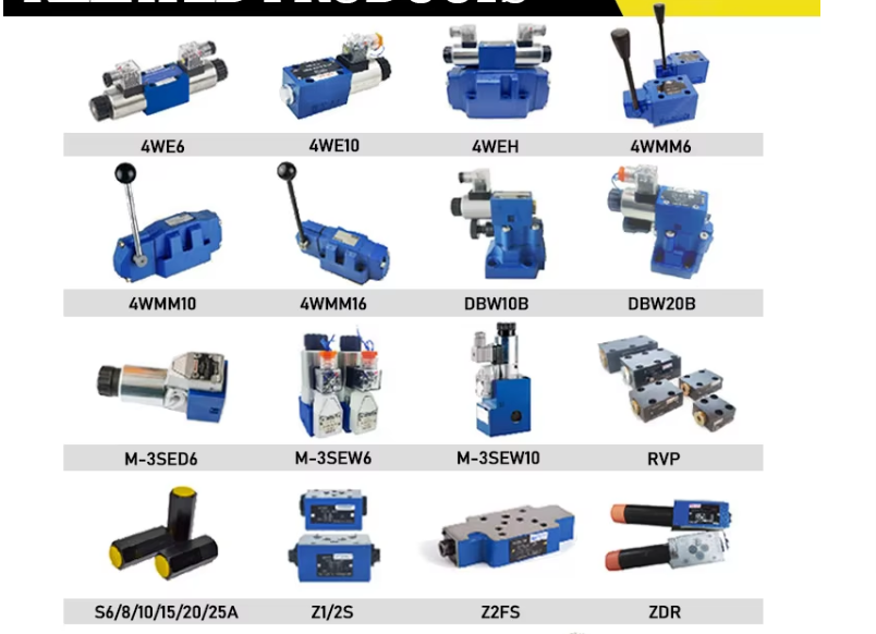 Rexroth 4wra 4wre 4wrae 4wree 4wreem 4wrze 4wrk 4wrke Series Hydraulic Proportional Control Valves