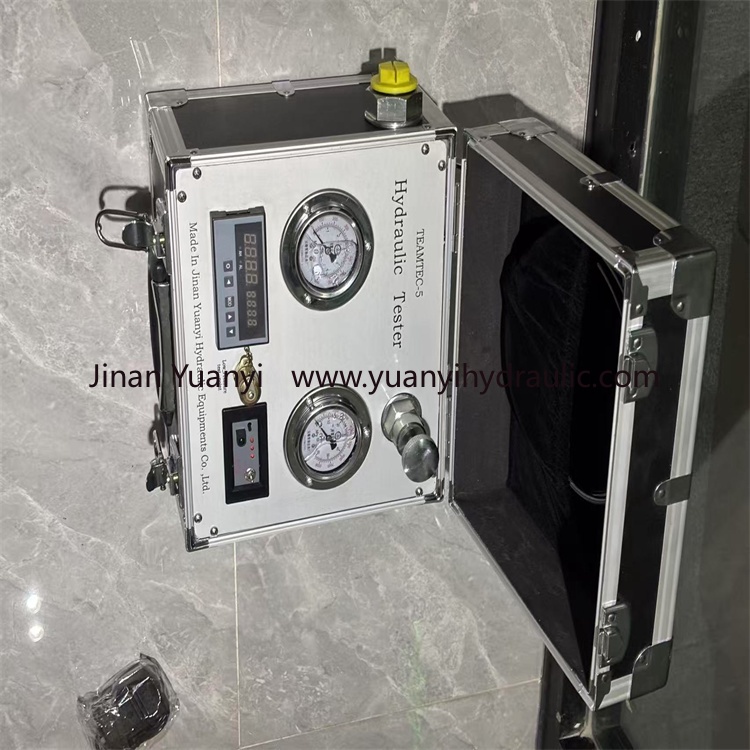tester 14_副本 Portable Calibration Hydraulic Pump Pressure Tester Flow Temperature Gauge Tester Hydraulic Tester Apply for Excavator