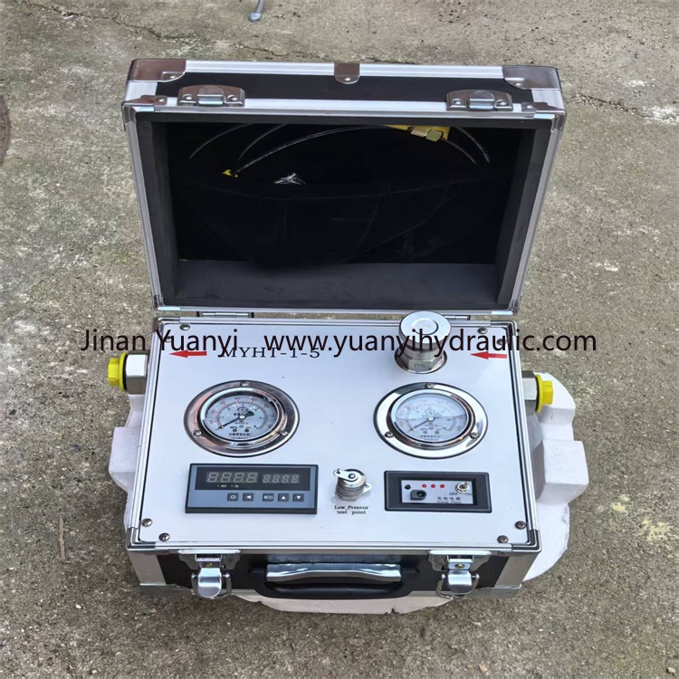 Portable Calibration Hydraulic Pump Pressure Tester Flow Temperature Gauge Tester Hydraulic Tester Apply for Excavator