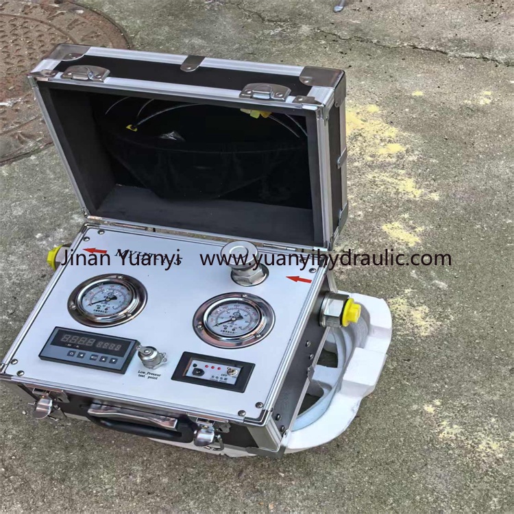 Portable Calibration Hydraulic Pump Pressure Tester Flow Temperature Gauge Tester Hydraulic Tester Apply for Excavator