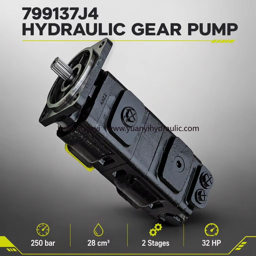gear pump 2 Parker 799137J4 High Pressure Gear Hydraulic Pump,799137J4 Double Gear Pump