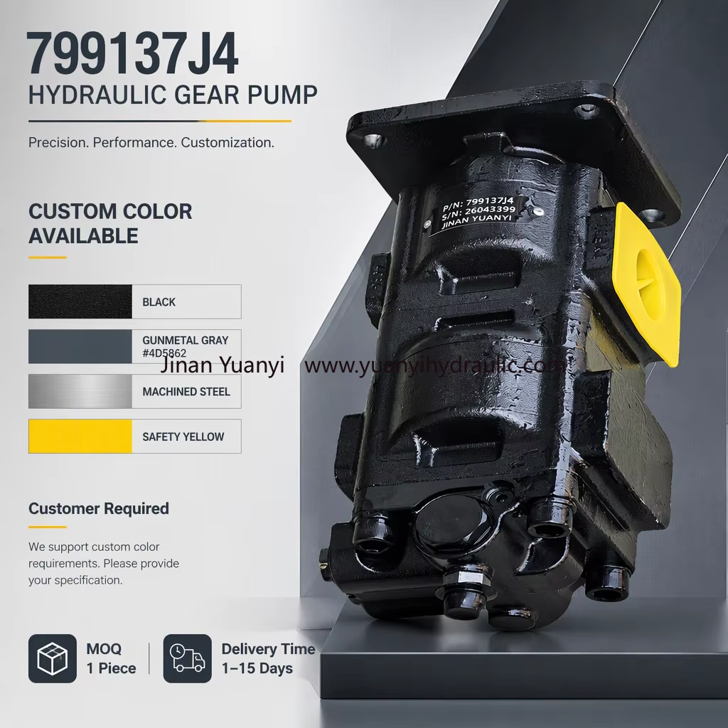gear pump 4 Parker 799137J4 High Pressure Gear Hydraulic Pump,799137J4 Double Gear Pump