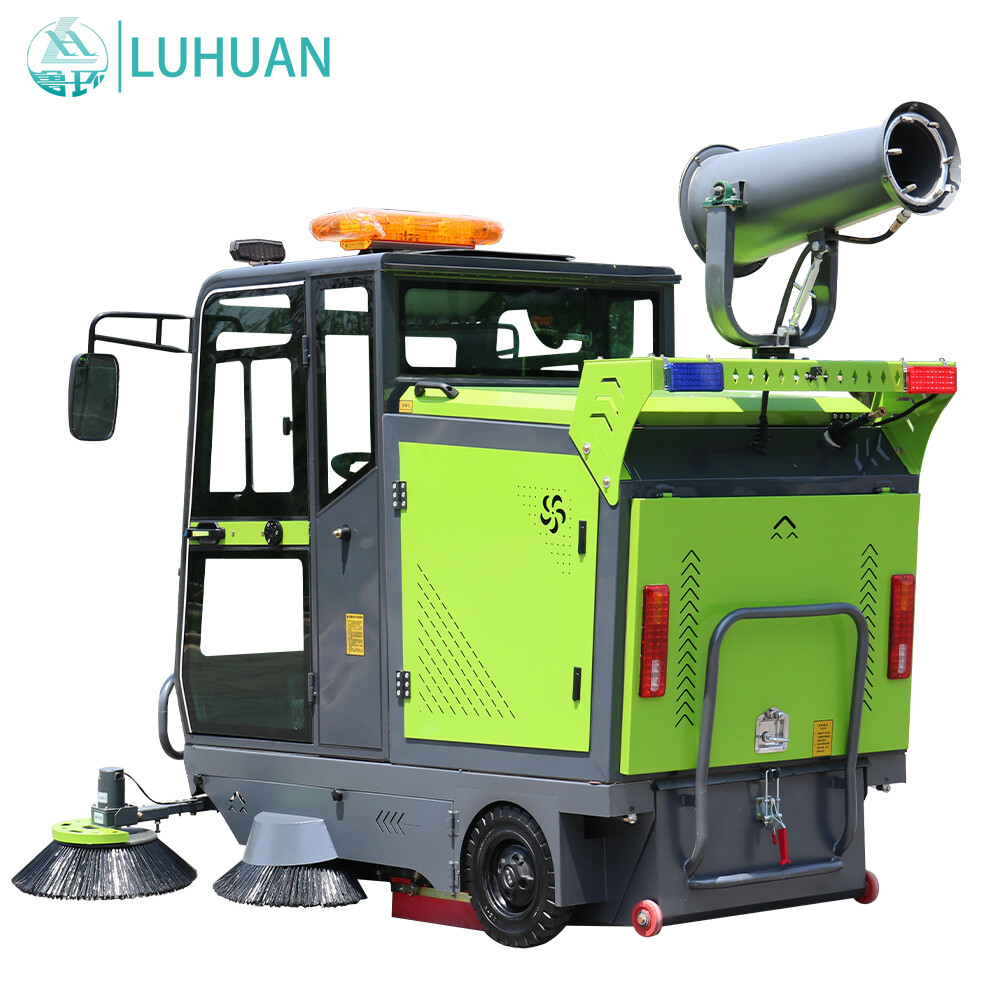 Electric Ride On Road Street Sweeper Cleaning Equipment  ﻿