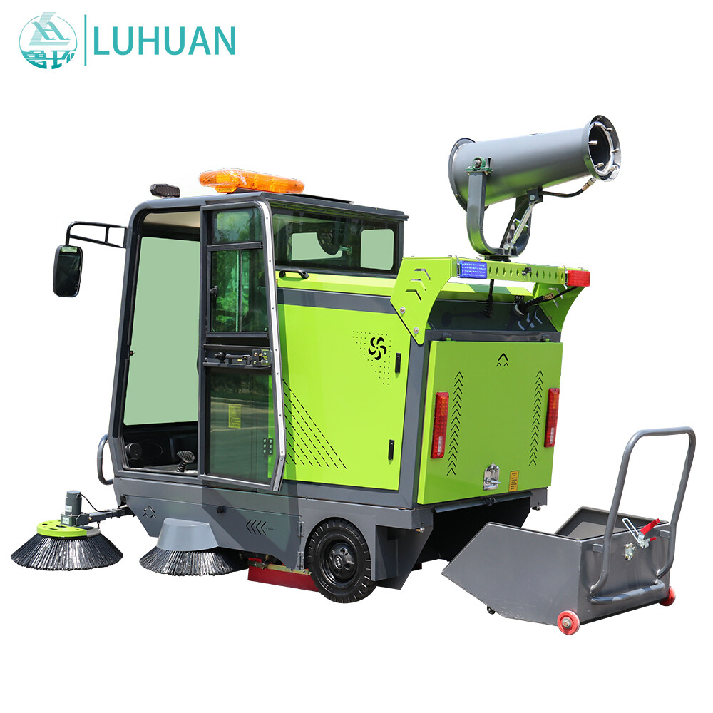 Electric Ride On Road Street Sweeper Cleaning Equipment  ﻿