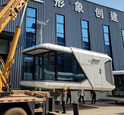 SUNINN V5 CAPSULE HOUSE DELIVERED TO HEIHE,China