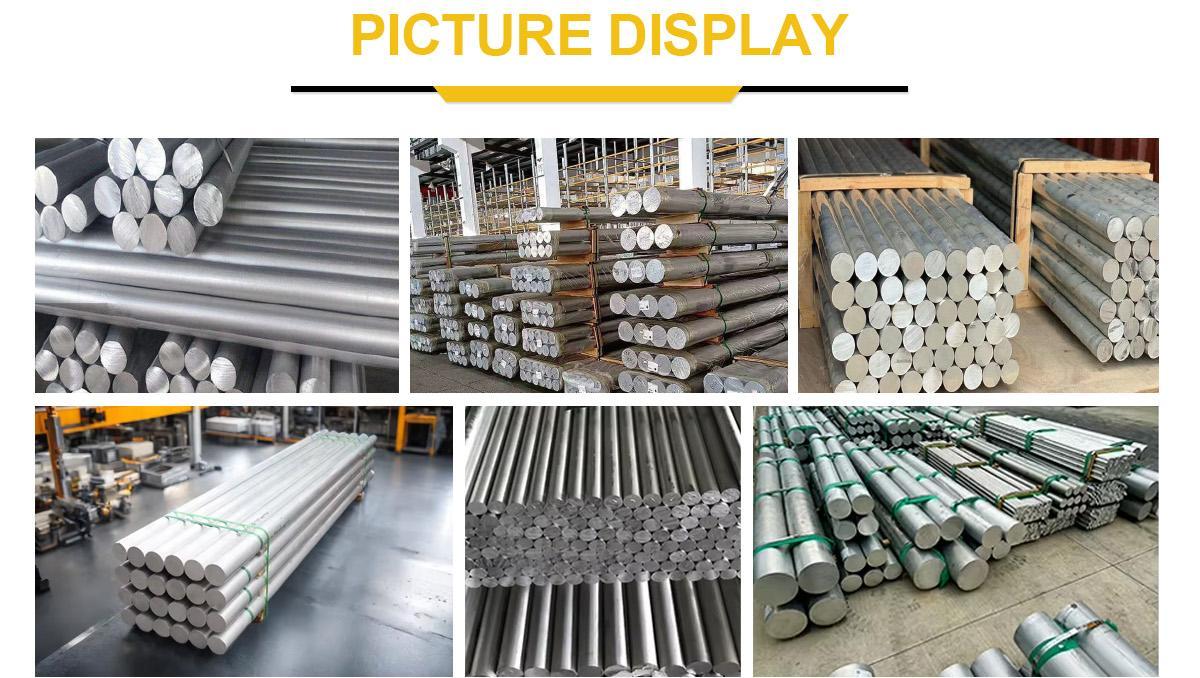 铝棒 High Quality Cold Drawn Aluminum Rod 1050 1060 2024 5052 6061 6063 6082 7075 T5 T6 T651 Aluminum Alloy Billet Round Bar