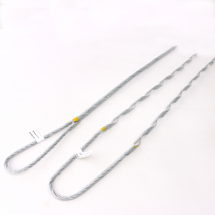 Aluminium alloy preformed guy grip dead end