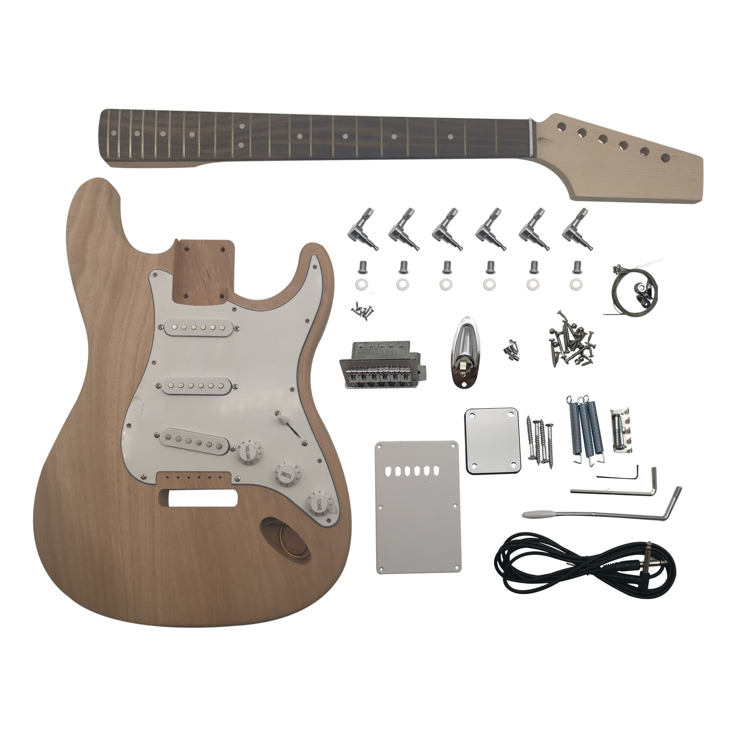 DIY unfnished mahogany body Electric Guitar kit