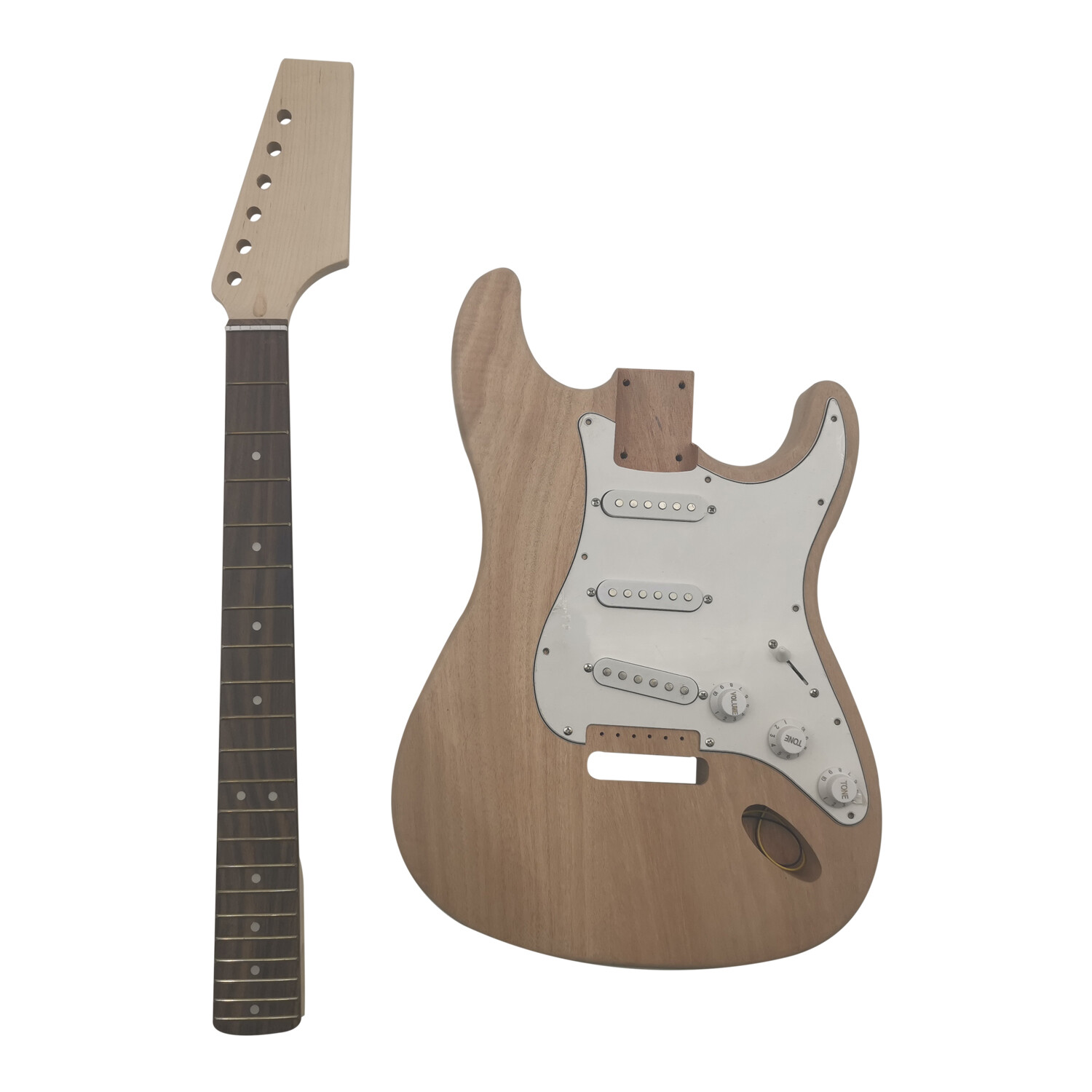 DIY unfnished mahogany body Electric Guitar kit