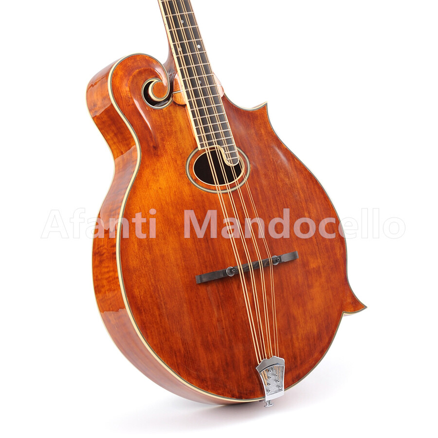 Afanti Oval Hole Solid Flamed Maple F Mandocello