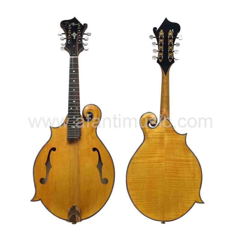 F Style Mandolin Musical Instrument with Goldrush Color F Style Mandolin Musical Instrument with Goldrush Color