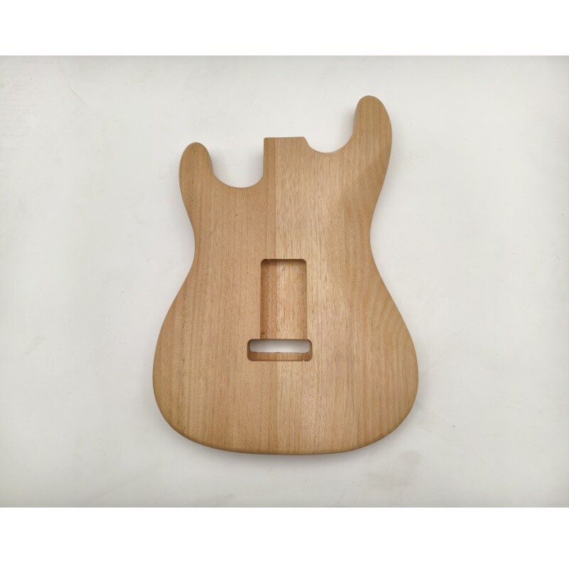 Afanti Mahogany with Poplar Burl Veneer St Unfinished Guitar Body