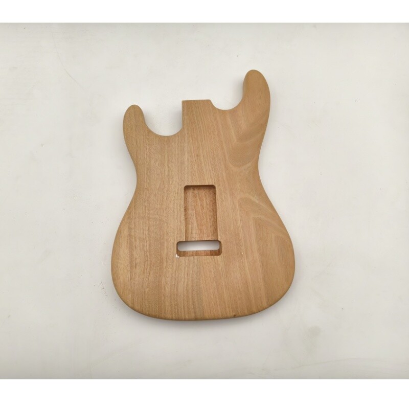 Afanti SSS Mahogany with Spalted Maple Veneer Unfinished St Guitar Body