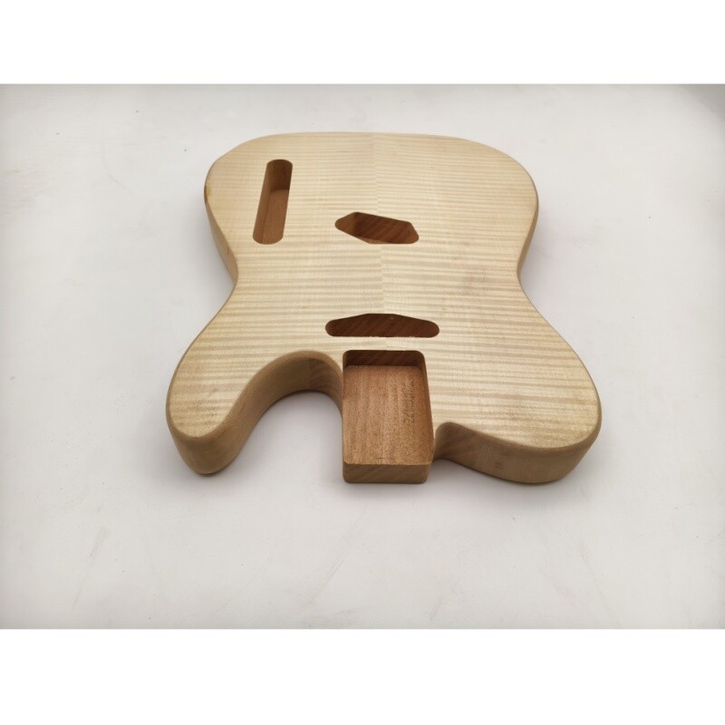 Afanti Mahogany Electric Guitar Body with Flamed Maple for TL Style Guitar