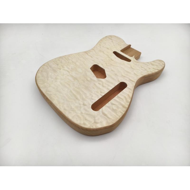 Afanti Mahogany Electric Guitar Body with Quilted Maple Veneer for TL Style Guitar