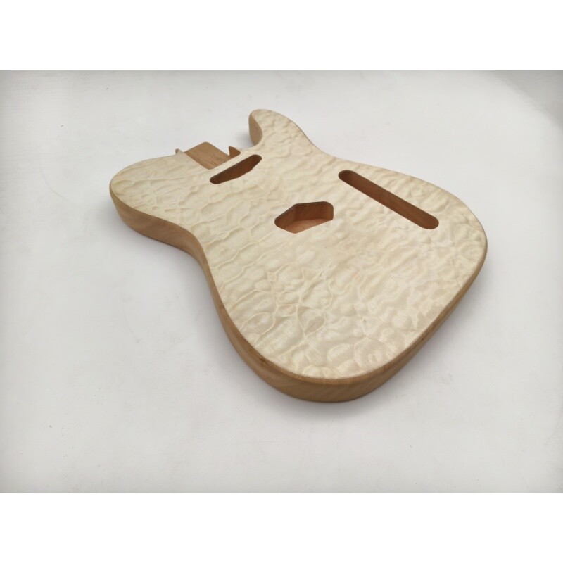 Afanti Mahogany Electric Guitar Body with Quilted Maple Veneer for TL Style Guitar