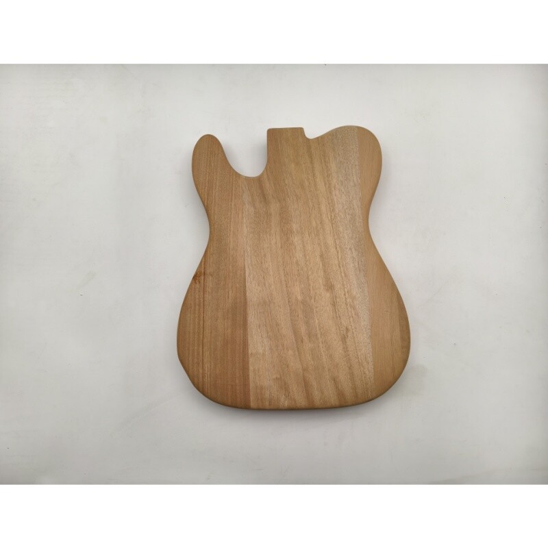 Afanti Unfinished Mahogany with Poplar Burl Veneer TL Electric Guitar Body