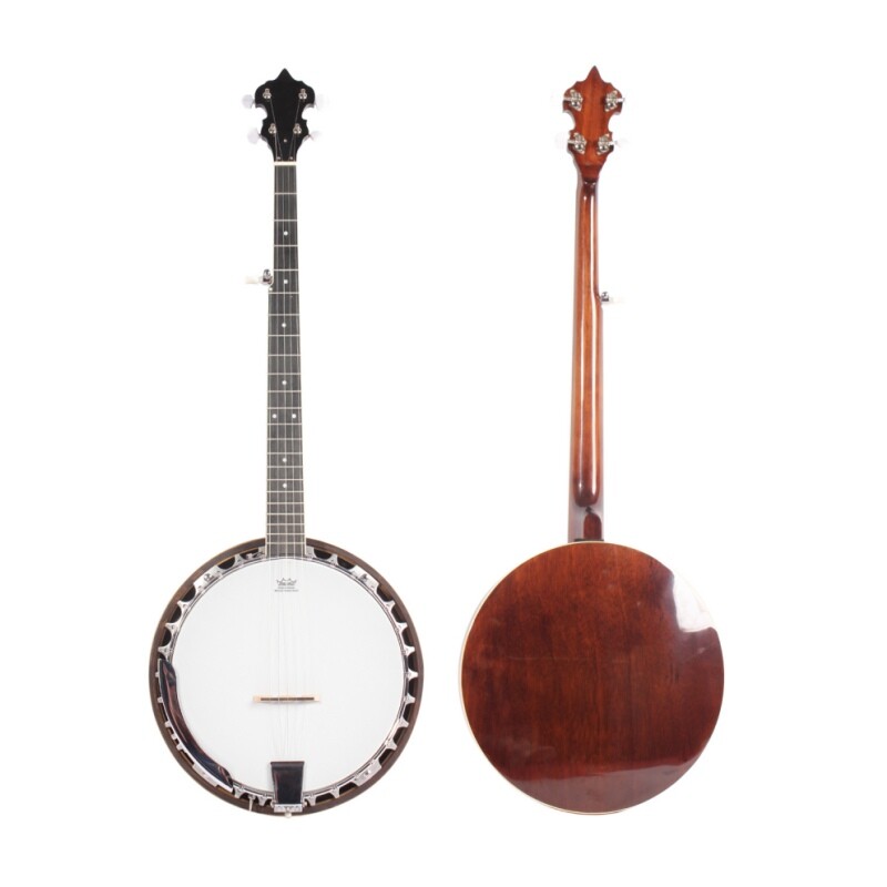 Afanti Remo Drum Head Mahogany Resonator Rim 5 String Banjo Afanti Remo Drum Head Mahogany Resonator Rim 5 String Banjo