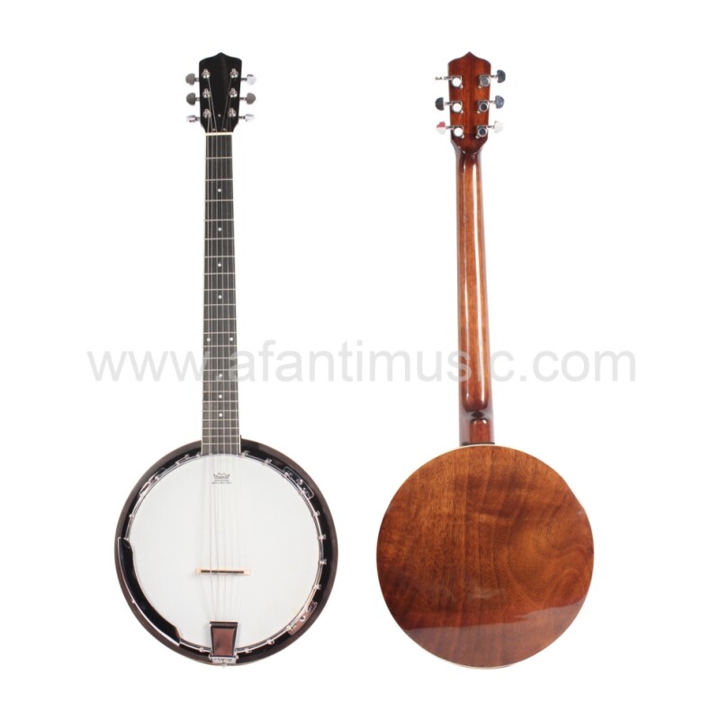 Afanti Remo Drum Head Mahogany Resonator and Rim Rosewood Fingerboard 6 string Banjo Afanti Remo Drum Head Mahogany Resonator and Rim Rosewood Fingerboard 6 string Banjo