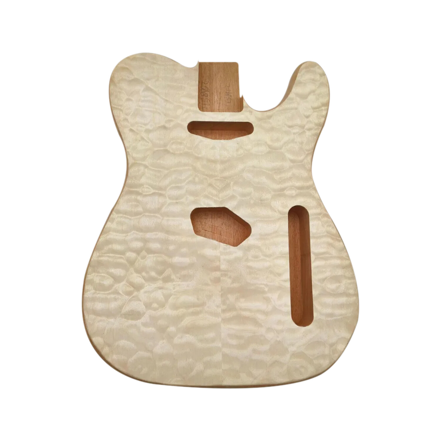 Afanti Mahogany Electric Guitar Body with Quilted Maple Veneer for TL Style Guitar