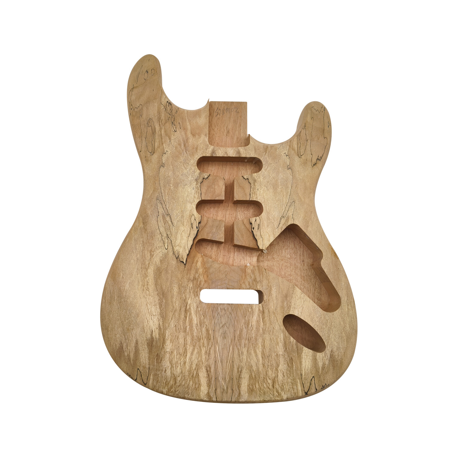 Afanti SSS Mahogany with Spalted Maple Veneer Unfinished St Guitar Body Afanti SSS Mahogany with Spalted Maple Veneer Unfinished St Guitar Body