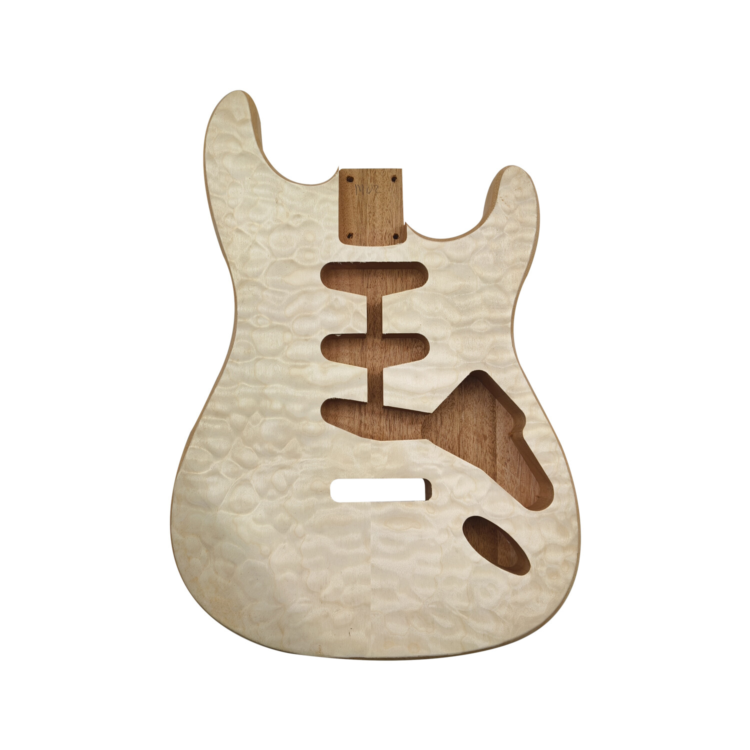 Afanti SSS Mahogany Wood with Quilted Maple Veneer St Electric Guitar Body