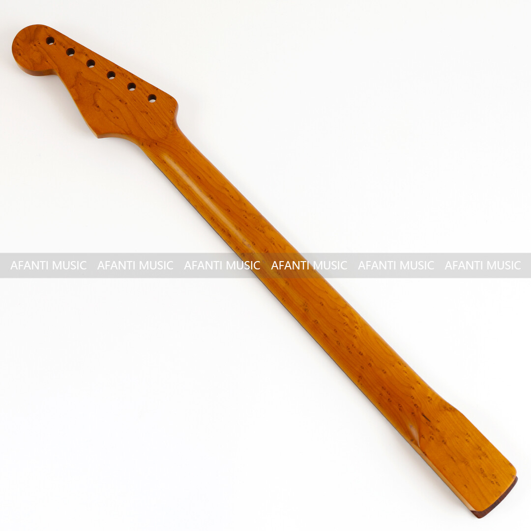 Afanti 22 Frets Roasted Birdseye Maple ST Electric Guitar Neck