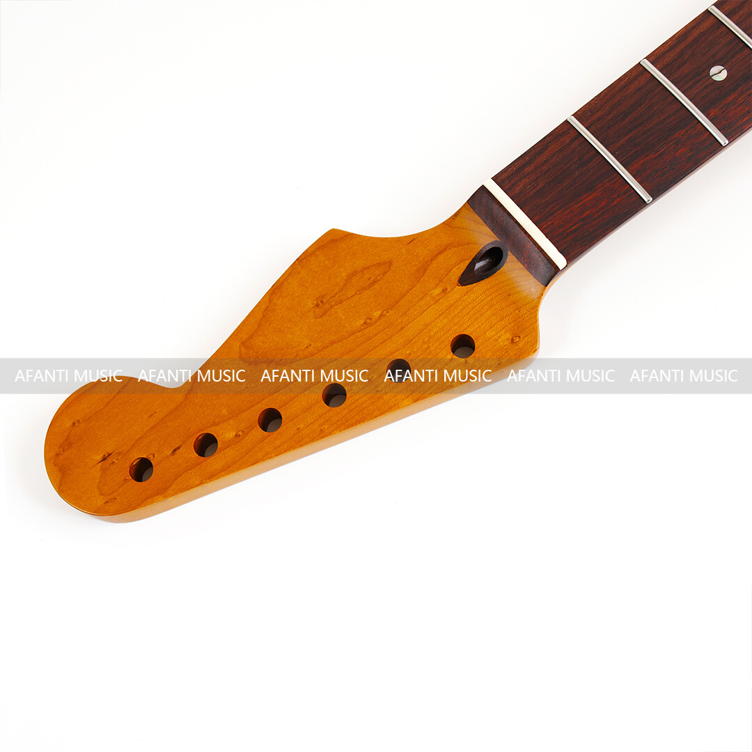 Afanti 22 Frets Roasted Birdseye Maple ST Electric Guitar Neck