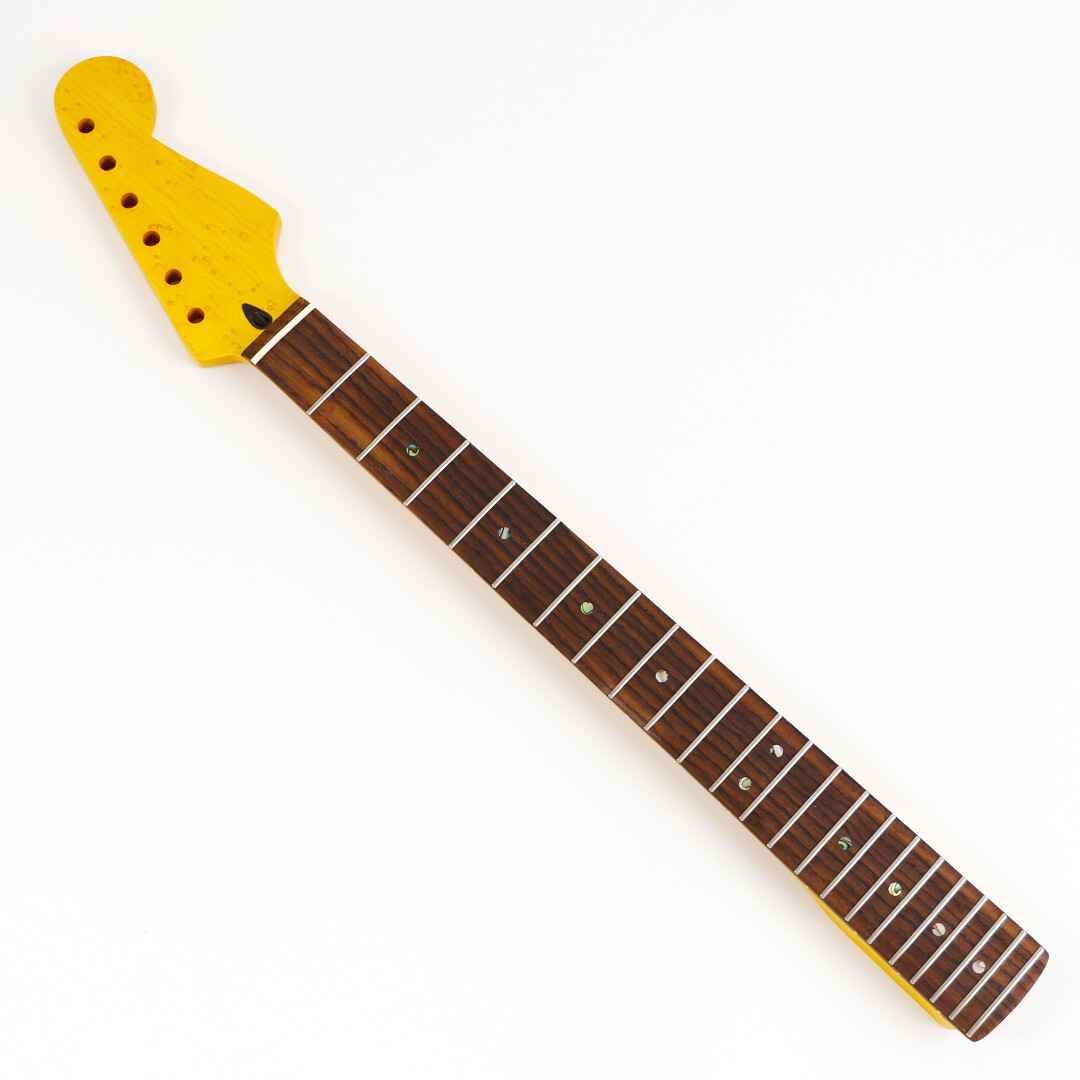 Afanti 22 Frets Vintage Roasted Birdseye Maple ST Electric Guitar Neck Afanti 22 Frets Vintage Roasted Birdseye Maple ST Electric Guitar Neck