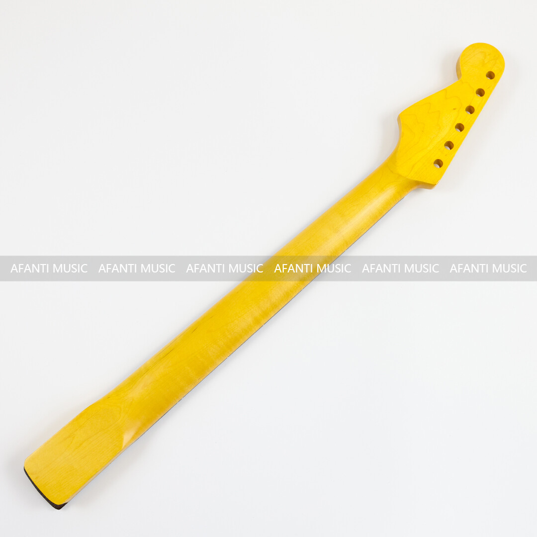 Afanti 22 Frets Flamed Maple ST Electric Guitar Neck