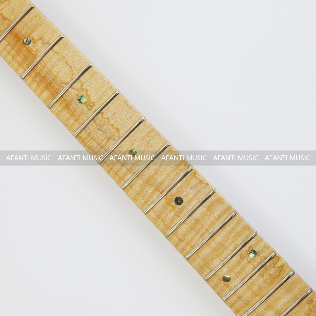 Afanti 21 Frets Flamed Maple TL Electric Guitar Neck