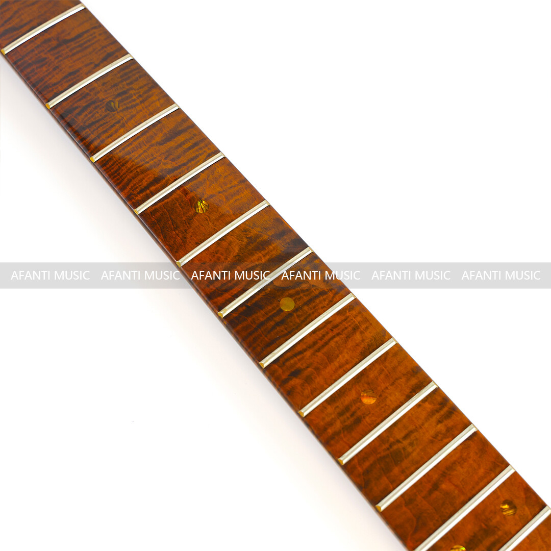 Afanti 21 Frets Glossy Flamed Maple TL Style Electric Guitar Neck