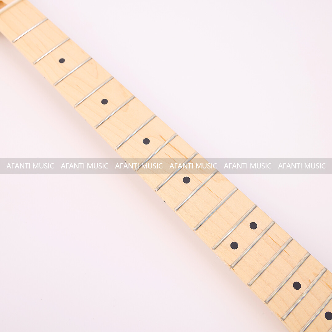 Afanti Banana Shape Headstock 24 Frets Maple Electric Guitar Neck