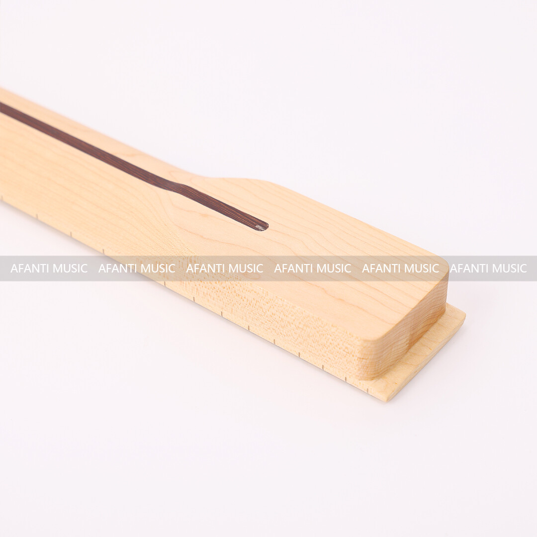 Afanti Banana Shape Headstock 24 Frets Maple Electric Guitar Neck