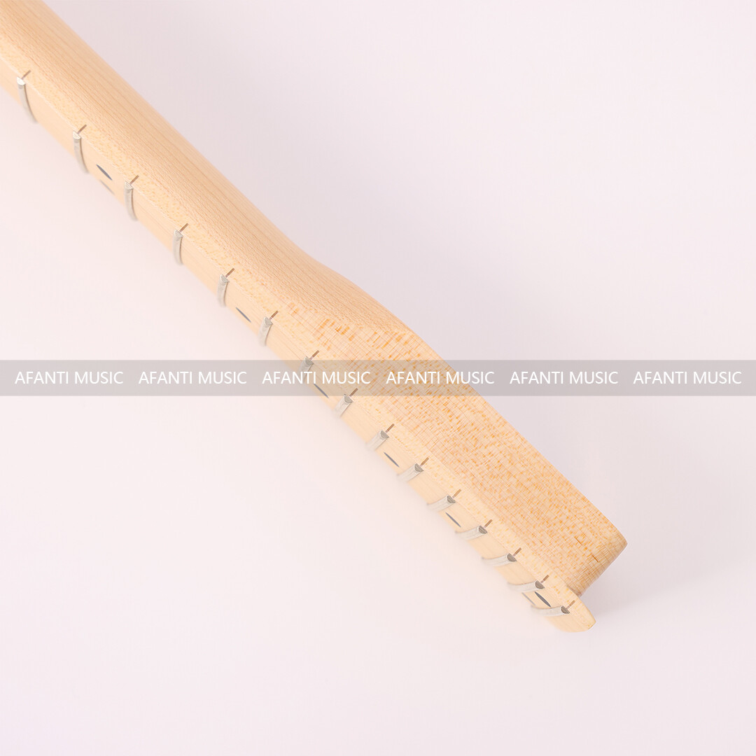 Afanti Banana Shape Headstock 24 Frets Maple Electric Guitar Neck
