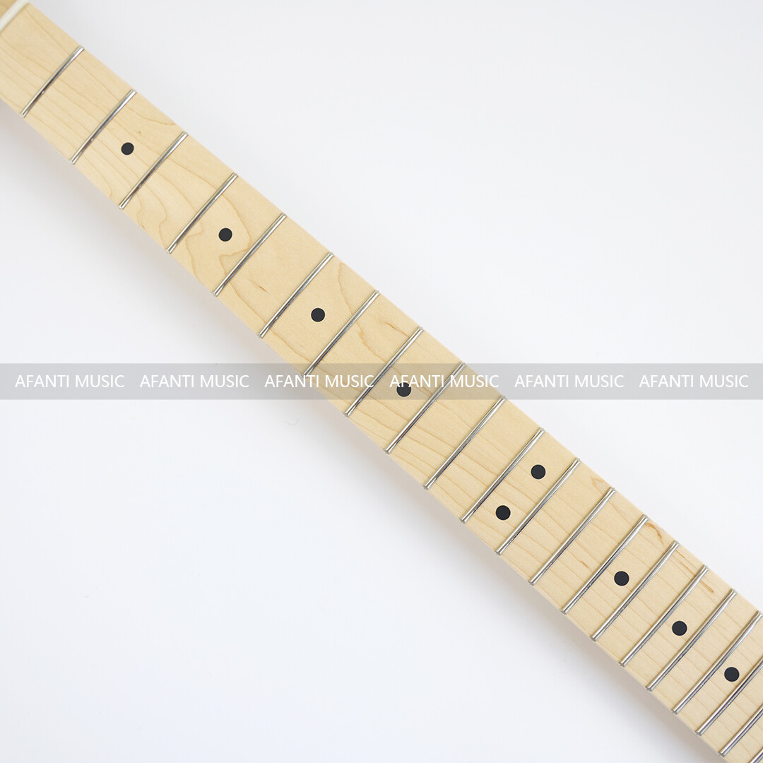 Afanti 24 Frets Banana Shape Headstock  Electric Guitar Neck