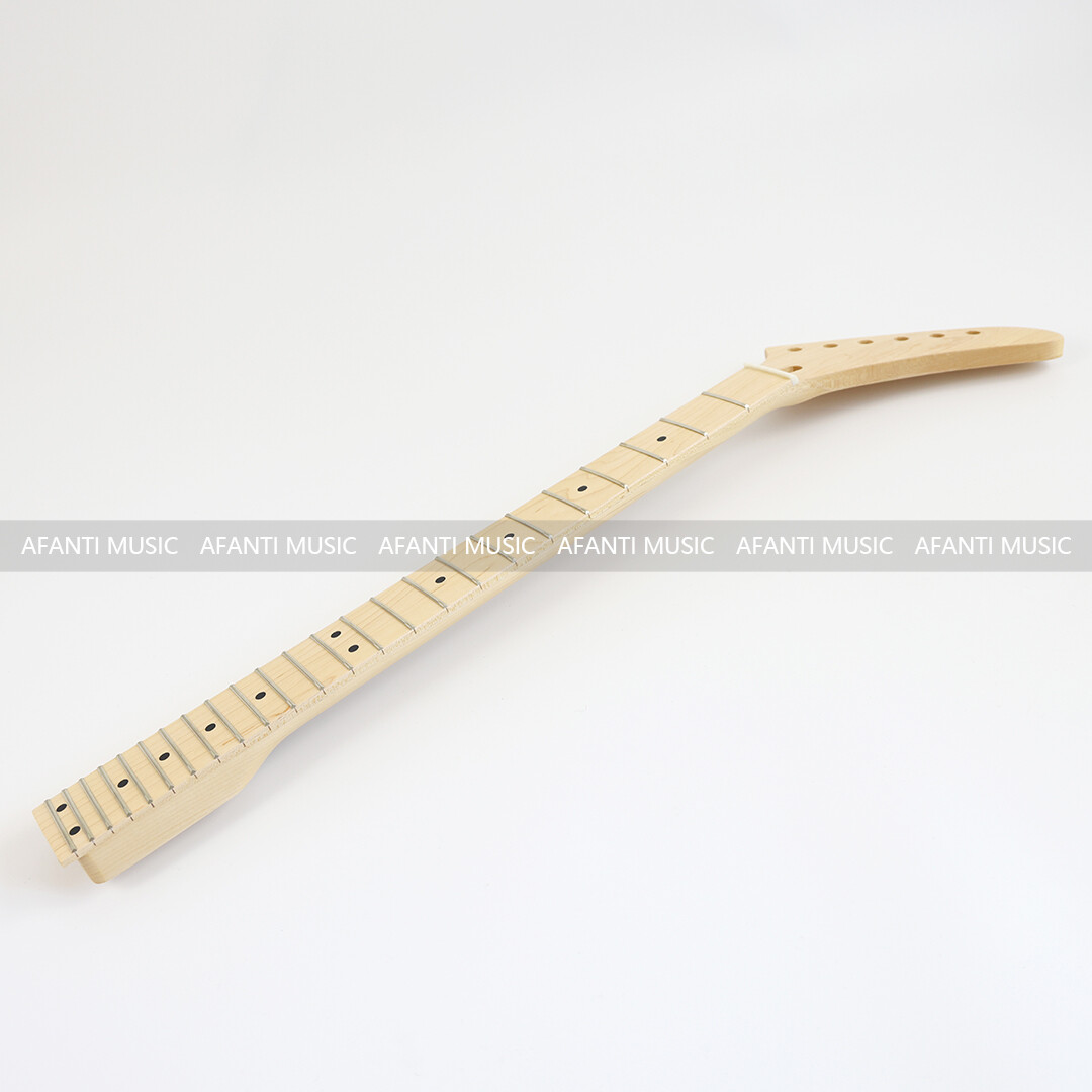 Afanti 24 Frets Banana Shape Headstock  Electric Guitar Neck