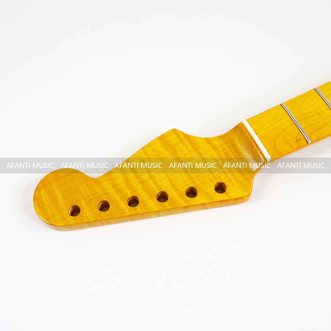 Afanti 21 Frets Flamed Maple ST Guitar Neck