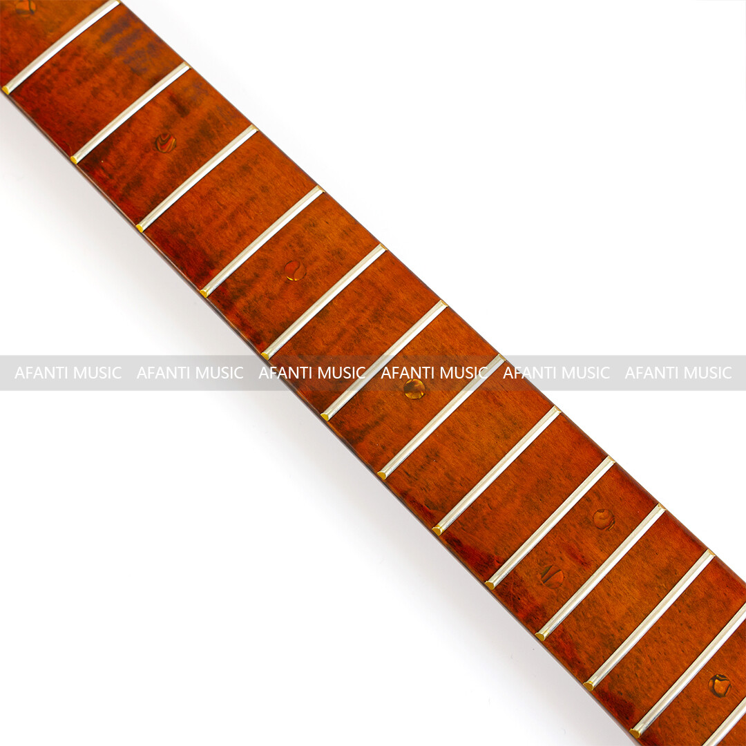 Afanti 22 Frets Flamed Maple ST Electric Guitar Neck