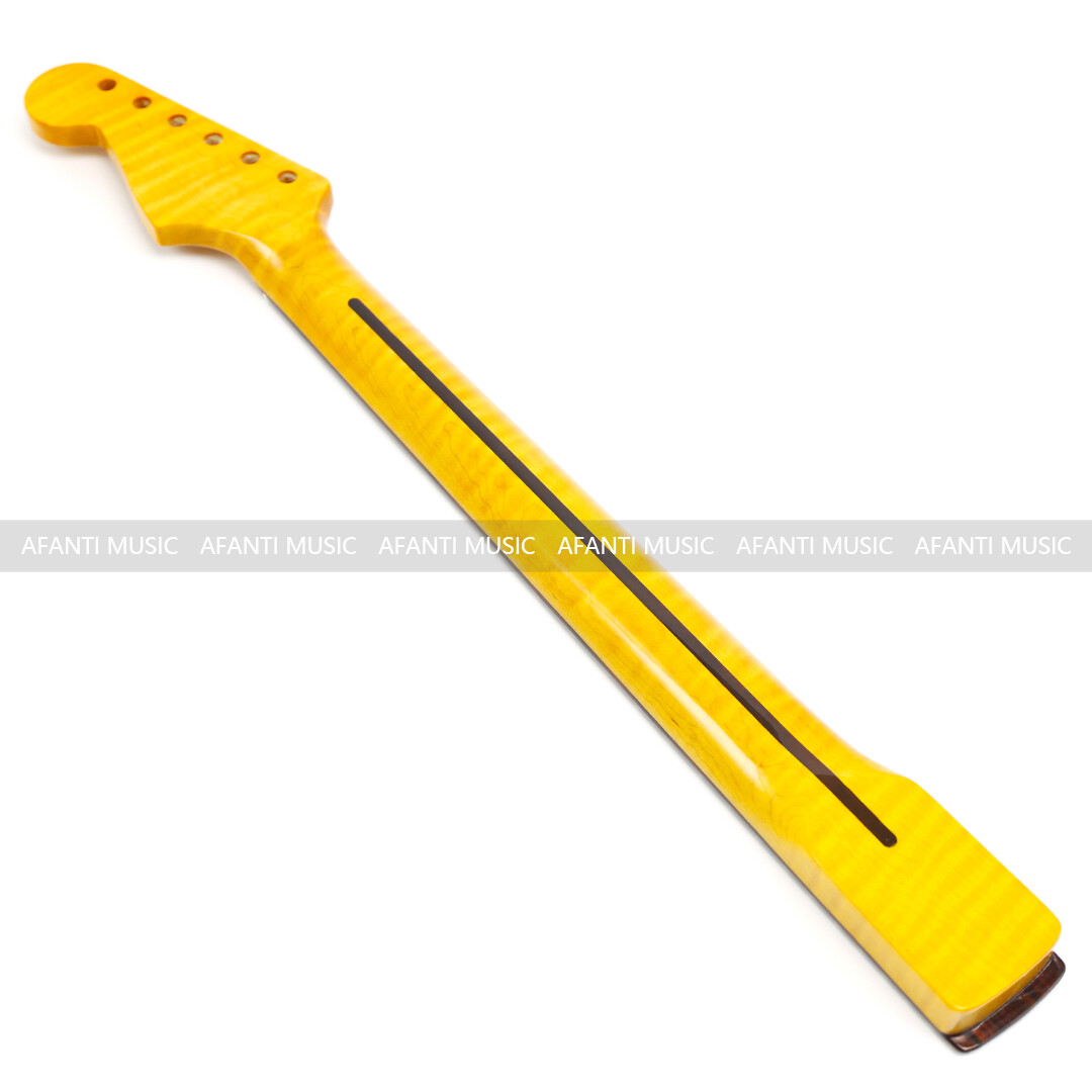 Afanti 22 Frets Top Flamed Maple ST Guitar Neck
