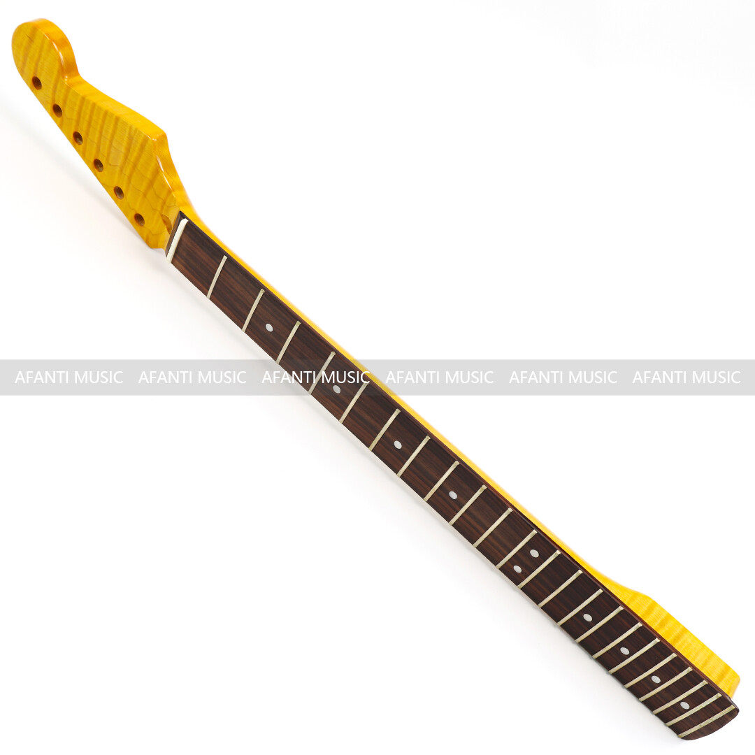 Afanti 22 Frets Top Flamed Maple ST Guitar Neck