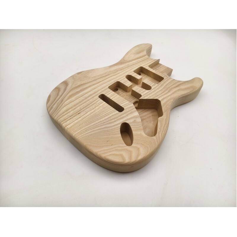Afanti Unfinished Ash Wood HSH Pickup Routing St Electric Guitar Body